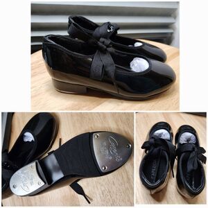 Capezio Tap Dance Shoes – Girls Size 4 – Black
